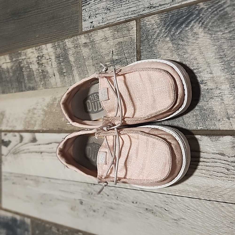 Hey Dude toddler size 11 pink shoe